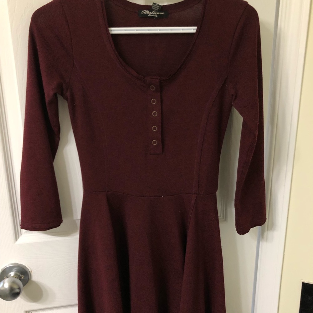 Long Sleeve Skater Dress